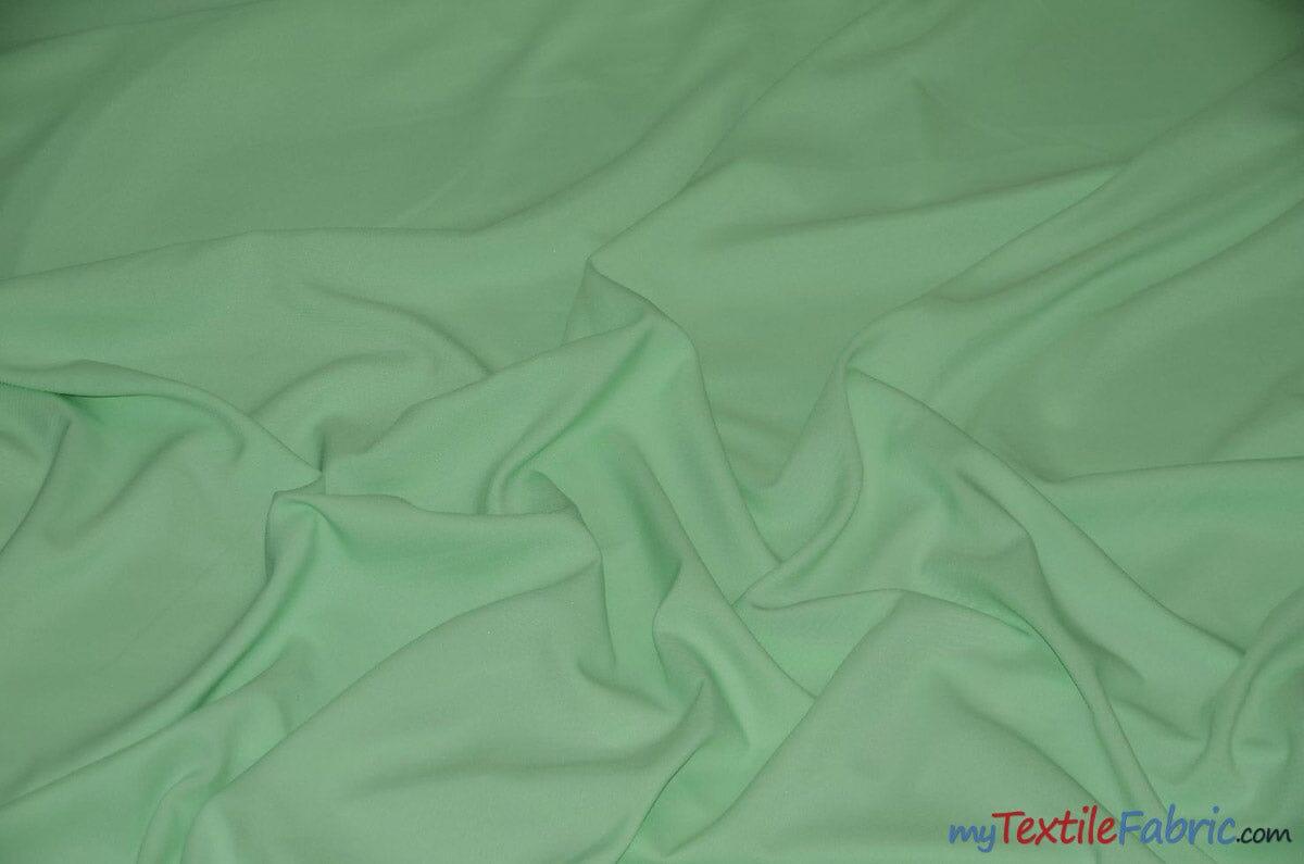 60" Wide Polyester Fabric Sample Swatches | Visa Polyester Poplin Sample Swatches | Basic Polyester for Tablecloths, Drapery, and Curtains | Fabric mytextilefabric Sample Swatches Mint 