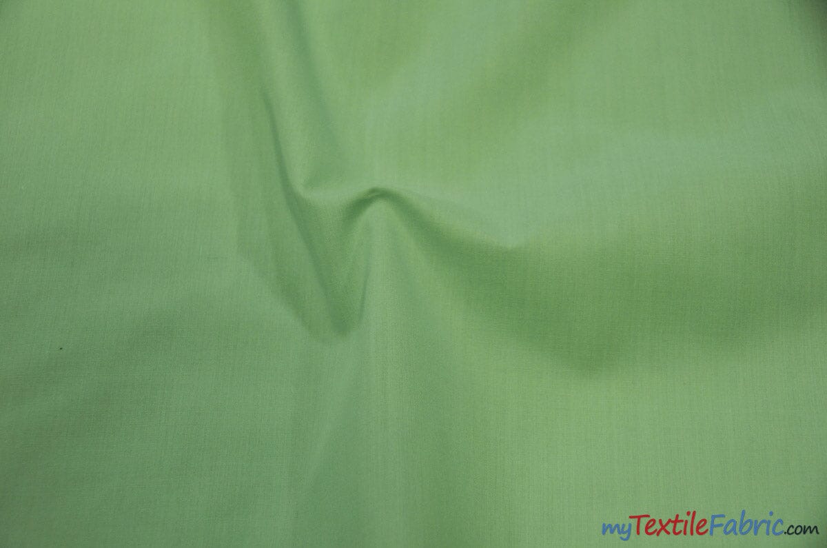 Polyester Cotton Broadcloth Fabric | 60" Wide | Solid Colors | Sample Swatch | Multiple Colors | Fabric mytextilefabric Sample Swatches Mint 