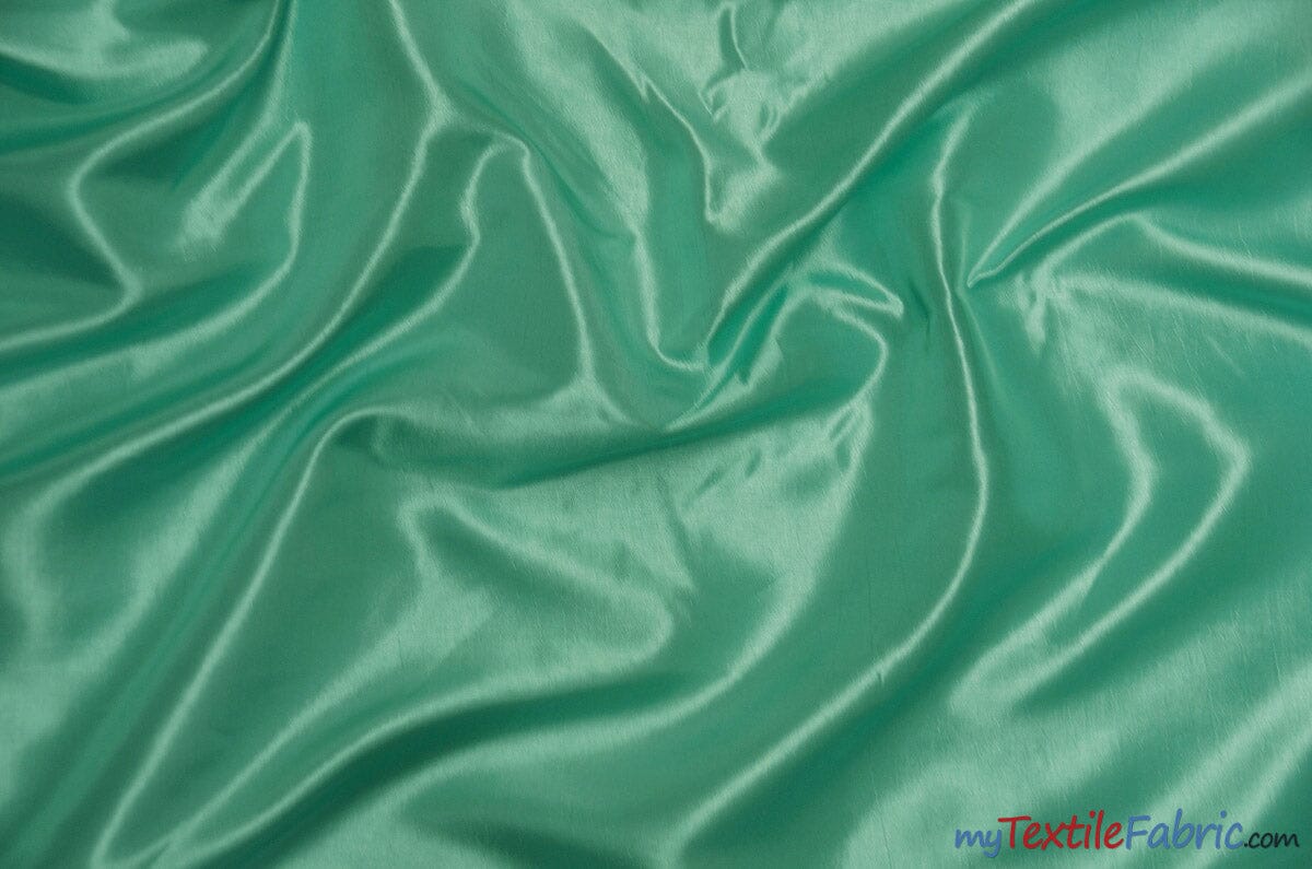 Taffeta Fabric | Two Tone Taffeta Fabric | Non Stretch Taffeta | 60" Wide | Multiple Solid Colors | Wholesale Bolt | Fabric mytextilefabric Bolts Mint 