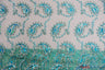 Coco Paisley Sheer Embroidery | Double Scallop Lace | 52" Wide | Fabric mytextilefabric Yards Mint 