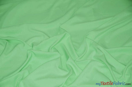 Extra Wide Polyester Fabric | 120" Wide Polyester Fabric | 120" Polypoplin for Tablecloths, Drapery, and Curtains | Fabric mytextilefabric Yards Mint 