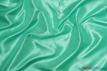 Load image into Gallery viewer, Stretch Taffeta Fabric | 60&quot; Wide | Multiple Solid Colors | Sample Swatch | Costumes, Apparel, Cosplay, Designs | Fabric mytextilefabric Sample Swatches Mint 