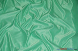 L'Amour Satin Fabric | Polyester Matte Satin | Peau De Soie | 60" Wide | Continuous Yards | Wedding Dress, Tablecloth, Multiple Colors | Fabric mytextilefabric Yards Mint 