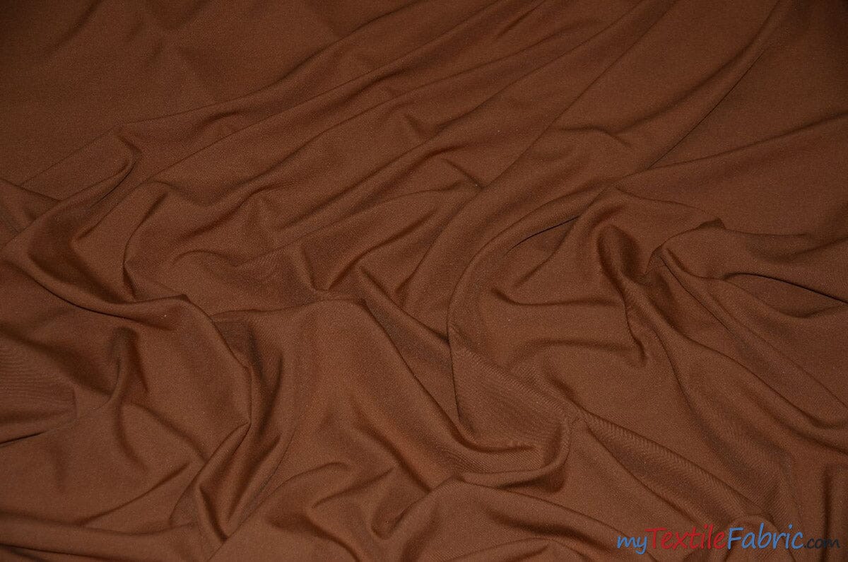 60" Wide Polyester Fabric Sample Swatches | Visa Polyester Poplin Sample Swatches | Basic Polyester for Tablecloths, Drapery, and Curtains | Fabric mytextilefabric Sample Swatches Mocha 