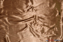 Load image into Gallery viewer, Charmeuse Satin Fabric | Silky Soft Satin | 60&quot; Wide | Continuous Yards | Multiple Colors | Fabric mytextilefabric Yards Mocha 