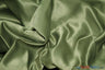 L'Amour Satin Fabric | Polyester Matte Satin | Peau De Soie | 60" Wide | Wholesale Bolt | Wedding Dress, Tablecloth, Multiple Colors | Fabric mytextilefabric Bolts Moss 