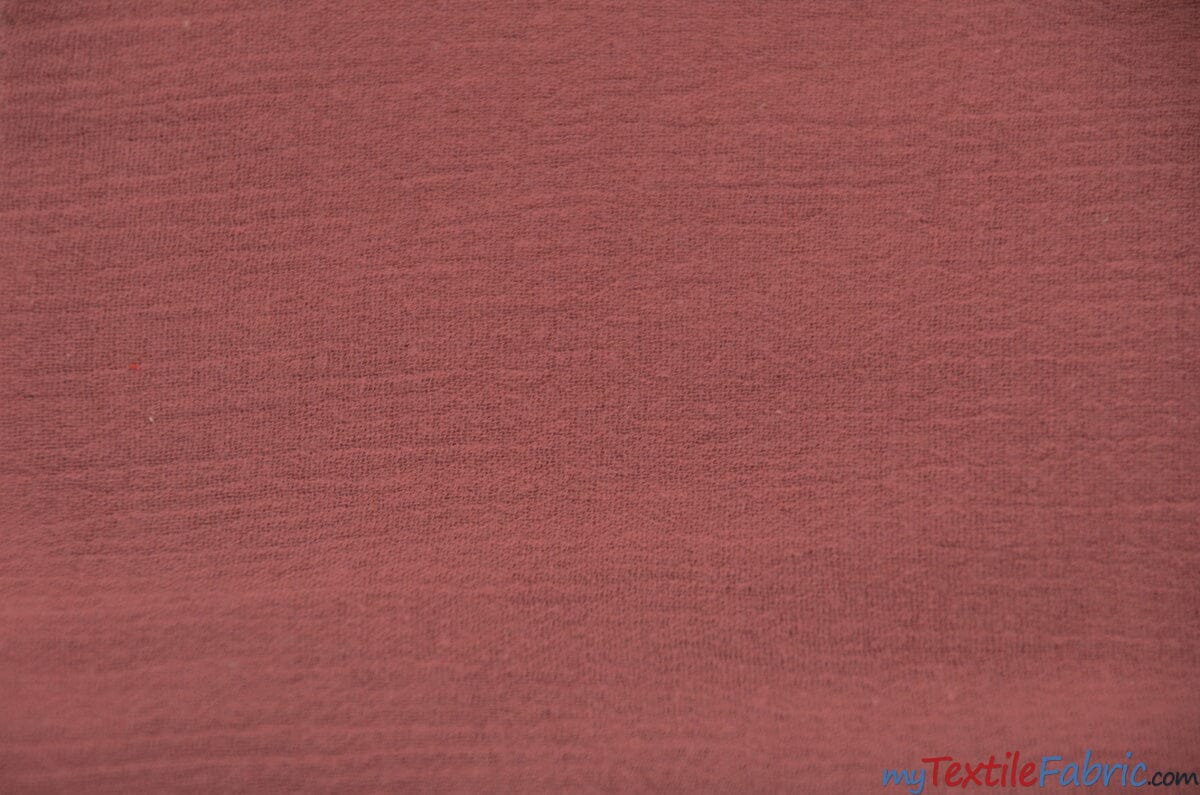 100% Cotton Gauze Fabric | Soft Lightweight Cotton Muslin | 48" Wide | Continuous Yard | Fabric mytextilefabric Yards Mulberry 