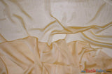 Two Tone Chiffon Fabric | Iridescent Chiffon Fabric | 60" Wide | Clean Edge | Multiple Colors | Sample Swatches | Fabric mytextilefabric Sample Swatches Mustard White 