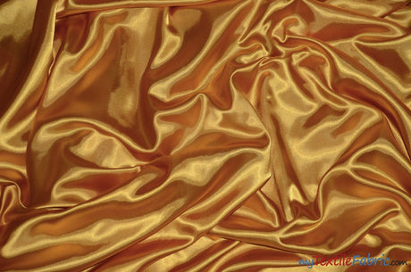 Silky Soft Medium Satin Fabric | Lightweight Event Drapery Satin | 60" Wide | Sample Swatches | Fabric mytextilefabric Sample Swatches Mustard 0020 