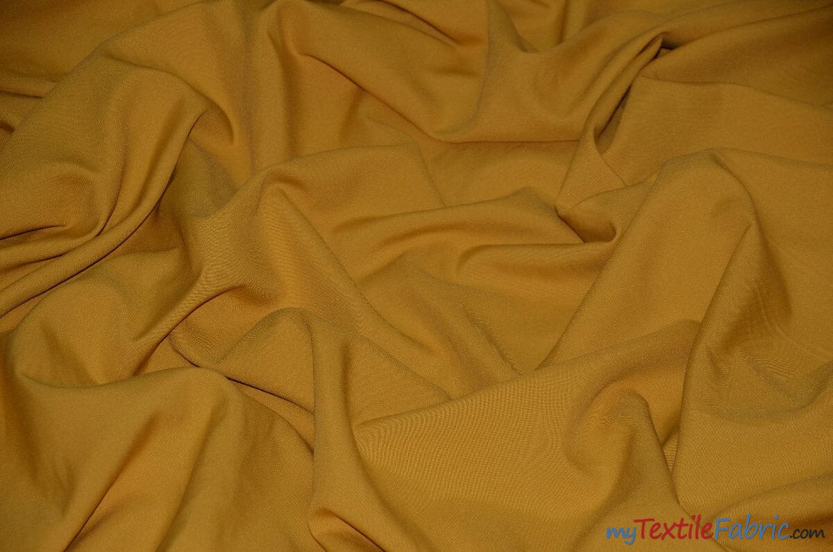 60" Wide Polyester Fabric Sample Swatches | Visa Polyester Poplin Sample Swatches | Basic Polyester for Tablecloths, Drapery, and Curtains | Fabric mytextilefabric Sample Swatches Mustard 