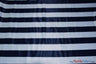 2.5" Stripe Satin Fabric | Soft Satin Stripe Charmeuse Fabric | 60" Wide | Multiple Colors | Fabric mytextilefabric Bolts Navy Blue 2.5 Inch Stripe 