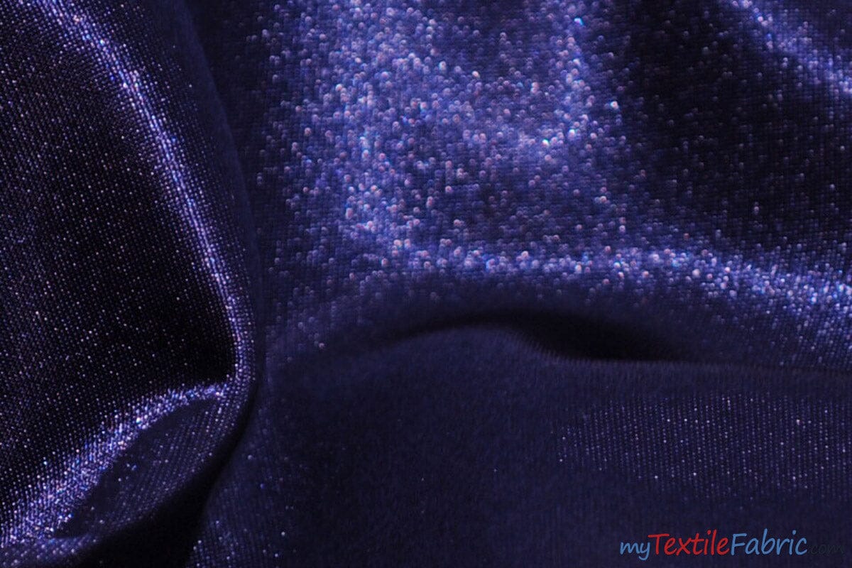 Bridal Satin Fabric | Shiny Bridal Satin | 60" Wide | Multiple Colors | Continuous Yards | Fabric mytextilefabric Yards Navy Blue 