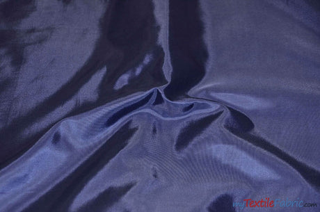 Polyester Silky Habotai Lining | 58" Wide | Super Soft and Silky Poly Habotai Fabric | Sample Swatch | Digital Printing, Apparel Lining, Drapery and Decor | Fabric mytextilefabric Sample Swatches Navy Blue 