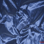 Load image into Gallery viewer, Polyester Silk Fabric | Faux Silk | Polyester Dupioni Fabric | Sample Swatch | 54&quot; Wide | Multiple Colors | Fabric mytextilefabric Sample Swatches Navy Blue 
