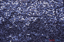 Load image into Gallery viewer, Sequins Taffeta Fabric by the Yard | Glitz Sequins Taffeta Fabric | Raindrop Sequins | 54&quot; Wide | Tablecloths, Runners, Dresses, Apparel | Fabric mytextilefabric Yards Navy Blue 