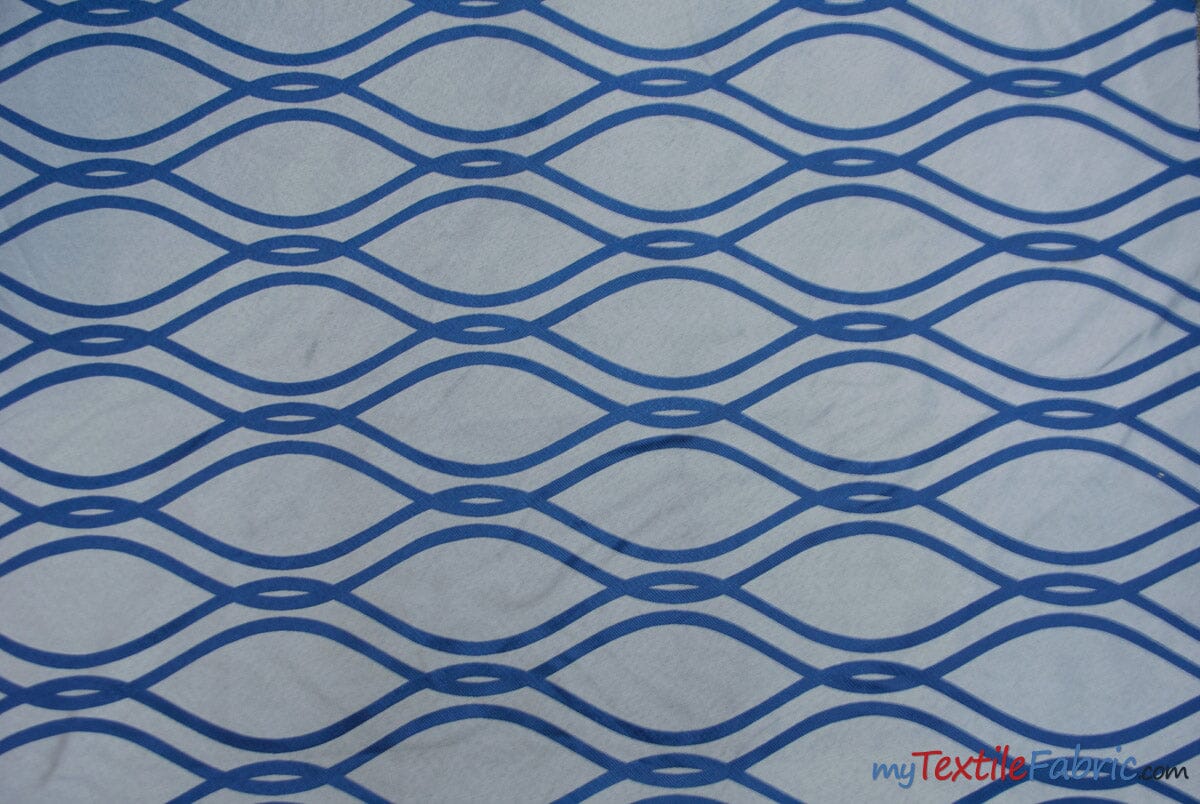 Reversible Elliptical Brocade | Elliptical Jacquard | 60" Wide | Drapery, Curtains, Tablecloth, Costume | Multiple Colors | Fabric mytextilefabric Yards Navy Blue 