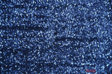 Glitz Mesh Sequins Fabric | 3mm Glitter Sequins | 52" Wide | Multiple Colors | Fabric mytextilefabric Yards Navy Blue 