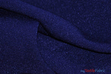 Load image into Gallery viewer, Scuba Double Knit Fabric | Basic Wrinkle Free Polyester Fabric with Mechanical Stretch | 60&quot; Wide | Multiple Colors | Poly Knit Fabric | Fabric mytextilefabric Yards Navy Blue 
