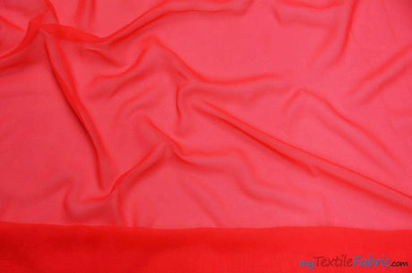 Double Georgette Fabric | 100% Polyester | 60" Wide | Multiple Colors | Poly Georgette Fabric | Fabric mytextilefabric Yards Neon Fuchsia 