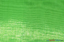 Soft and Smooth Mirror Organza Fabric | 60" Wide | Continuous Yards | Multiple Colors | Fabric mytextilefabric Yards Neon Green 