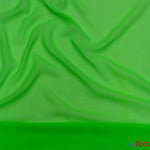 Load image into Gallery viewer, Chiffon Fabric | Super Soft &amp; Flowy | 60&quot; Wide | Wholesale Bolt | Multiple Colors | Fabric mytextilefabric Bolts Neon Green 
