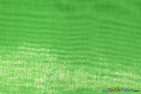 Soft and Smooth Mirror Organza Fabric | 60" Wide | Sample Swatch | Multiple Colors | Fabric mytextilefabric Sample Swatches Neon Green 