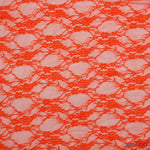 Load image into Gallery viewer, Very Soft Lingerie Stretch Lace | Giselle Floral Lace | Vintage Stretch Lace | 60&quot; Wide | Multiple Colors | Lingerie Lace | Fabric mytextilefabric Yards Neon Orange 
