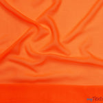Load image into Gallery viewer, Chiffon Fabric | Super Soft &amp; Flowy | 60&quot; Wide | Wholesale Bolt | Multiple Colors | Fabric mytextilefabric Bolts Neon Orange 
