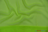 Chiffon Fabric | Super Soft & Flowy | 60" Wide | Sample Swatch | Fabric mytextilefabric Sample Swatches Neon Yellow 