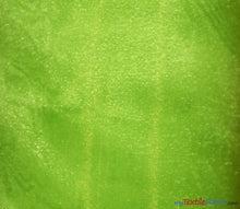 Load image into Gallery viewer, Crystal Organza Fabric | Sparkle Sheer Organza | 60&quot; Wide | Wholesale Bolt | Multiple Colors | Fabric mytextilefabric Bolts Night Lime 