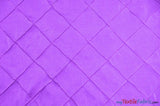 Taffeta Pintuck Fabric | 4"x4" Diamond | Diamond Taffeta Fabric | 58" Wide | Multiple Colors | Sample Swatch | Fabric mytextilefabric Sample Swatches Night Purple 