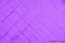 Load image into Gallery viewer, Taffeta Pintuck Fabric | 4&quot;x4&quot; Diamond | Diamond Taffeta Fabric | 58&quot; Wide | Multiple Colors | Sample Swatch | Fabric mytextilefabric Sample Swatches Night Purple 