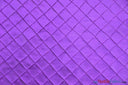 Taffeta Pintuck Fabric | 2"x2" Diamond | Diamond Taffeta Fabric | 54" Wide | Multiple Colors | Fabric mytextilefabric Yards Night Purple 