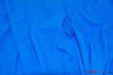 Load image into Gallery viewer, 60&quot; Wide Polyester Fabric Sample Swatches | Visa Polyester Poplin Sample Swatches | Basic Polyester for Tablecloths, Drapery, and Curtains | Fabric mytextilefabric Sample Swatches Ocean Blue 
