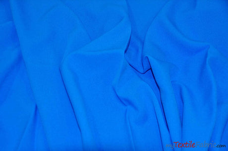 60" Wide Polyester Fabric by the Yard | Visa Polyester Poplin Fabric | Basic Polyester for Tablecloths, Drapery, and Curtains | Fabric mytextilefabric Yards Ocean Blue 