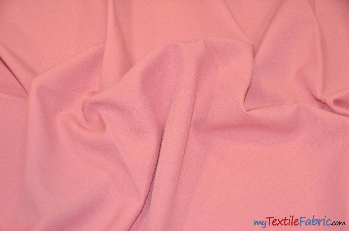 60" Wide Polyester Fabric by the Yard | Visa Polyester Poplin Fabric | Basic Polyester for Tablecloths, Drapery, and Curtains | Fabric mytextilefabric Yards Old Rose 