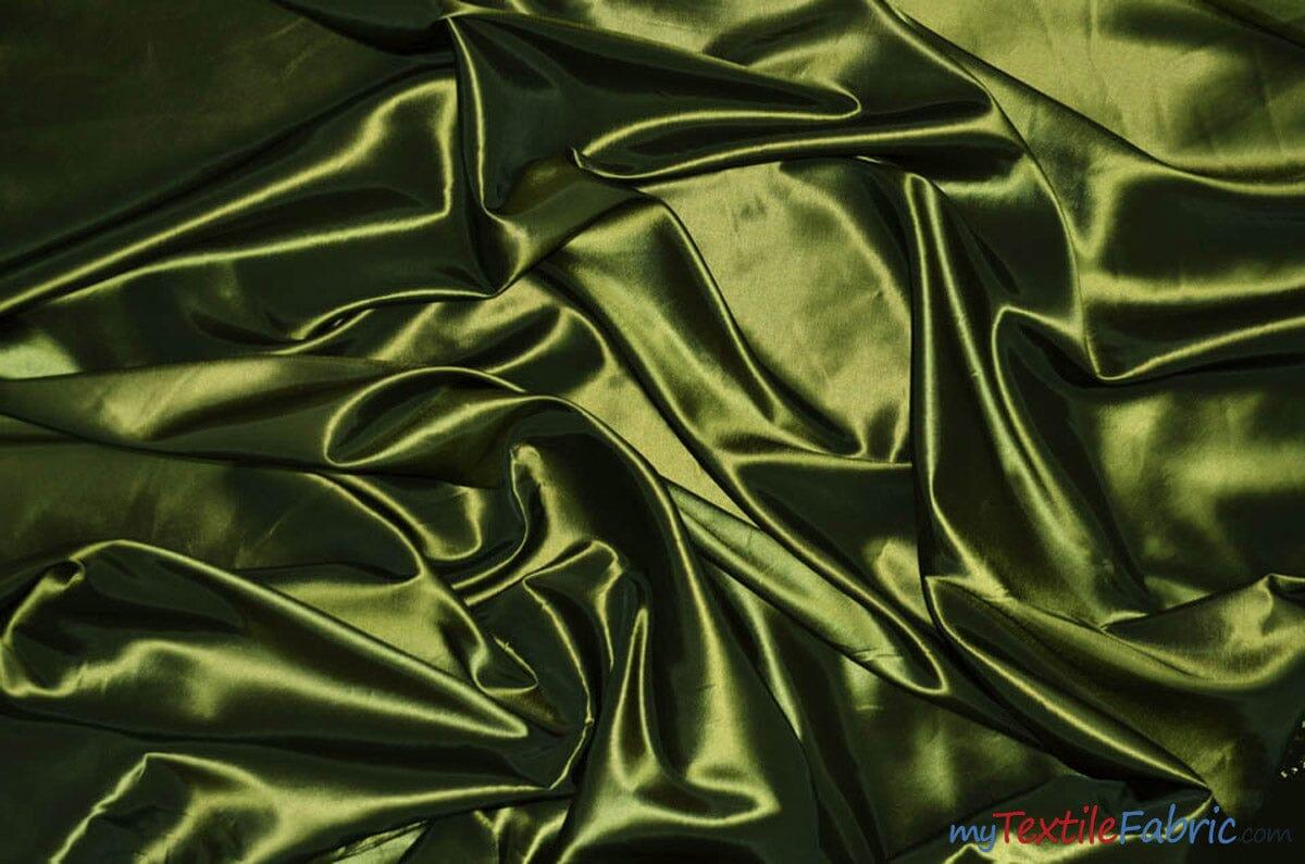 Taffeta Fabric | Two Tone Taffeta Fabric | Non Stretch Taffeta | 60" Wide | Multiple Solid Colors | Sample Swatch | Fabric mytextilefabric Sample Swatches Olive 2 