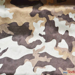Load image into Gallery viewer, Army Camouflage Satin Print Fabric | Camo Charmeuse Satin | 60&quot; Wide | Fabric mytextilefabric Bolts Olive Camouflage 
