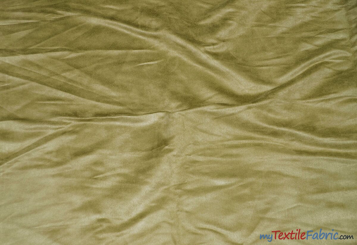Suede Fabric | Microsuede | 40 Colors | 60" Wide | Faux Suede | Upholstery Weight, Tablecloth, Bags, Pouches, Cosplay, Costume | Sample Swatch | Fabric mytextilefabric Sample Swatches Olive 