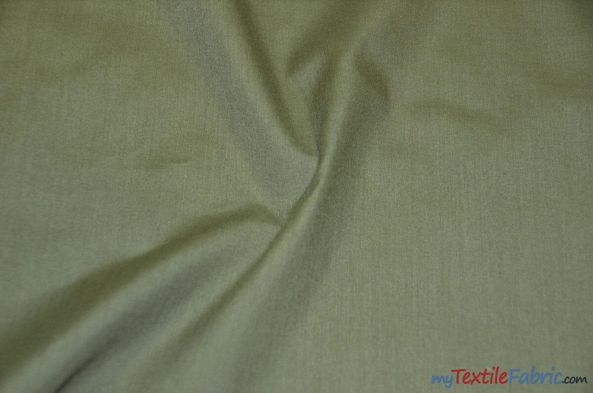 Polyester Cotton Broadcloth Fabric | 60" Wide | Solid Colors | Wholesale Bolt | Multiple Colors | Fabric mytextilefabric Bolts Olive 