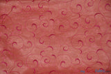 Swirl Organza Fabric | Embroidered Swirl Sheer | 54" Wide | Multiple Colors | Fabric mytextilefabric Yards Orange Fuchsia 