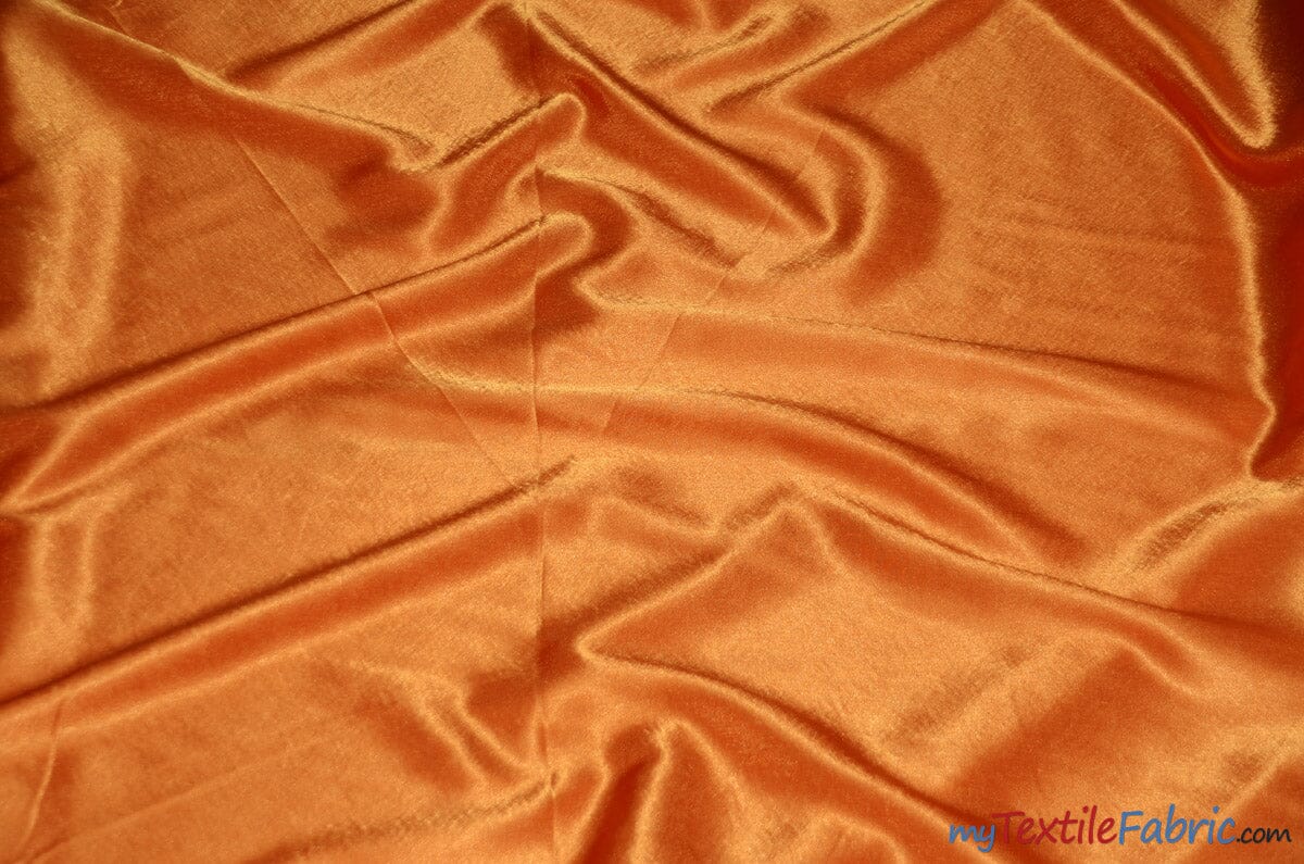 Crepe Back Satin | Korea Quality | 60" Wide | Continuous Yards | Multiple Colors | Fabric mytextilefabric Yards Orange 
