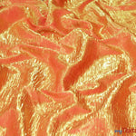 Load image into Gallery viewer, Iridescent Crush Shimmer Fabric | Iridescent Fabric | 54&quot; Wide | Multiple Colors | Wholesale Bolt | Fabric mytextilefabric Bolts Orange 
