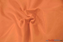 Load image into Gallery viewer, Polyester Silky Habotai Lining | 58&quot; Wide | Super Soft and Silky Poly Habotai Fabric | Continuous Yards | Multiple Colors | Digital Printing, Apparel Lining, Drapery and Decor | Fabric mytextilefabric Yards Orange 