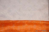 Sparkle Organza Fabric | Glitter Beads on Organza Fabric | 58" Wide | Fabric mytextilefabric Yards Orange 