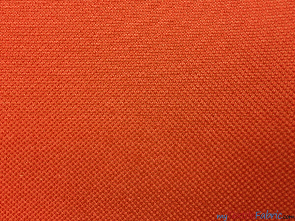 Waterproof Sun Repellent Canvas Fabric | 58" Wide | 100% Polyester | Great for Outdoor Waterproof Pillows, Tents, Covers, Bags, Patio Fabric mytextilefabric Yards Orange 