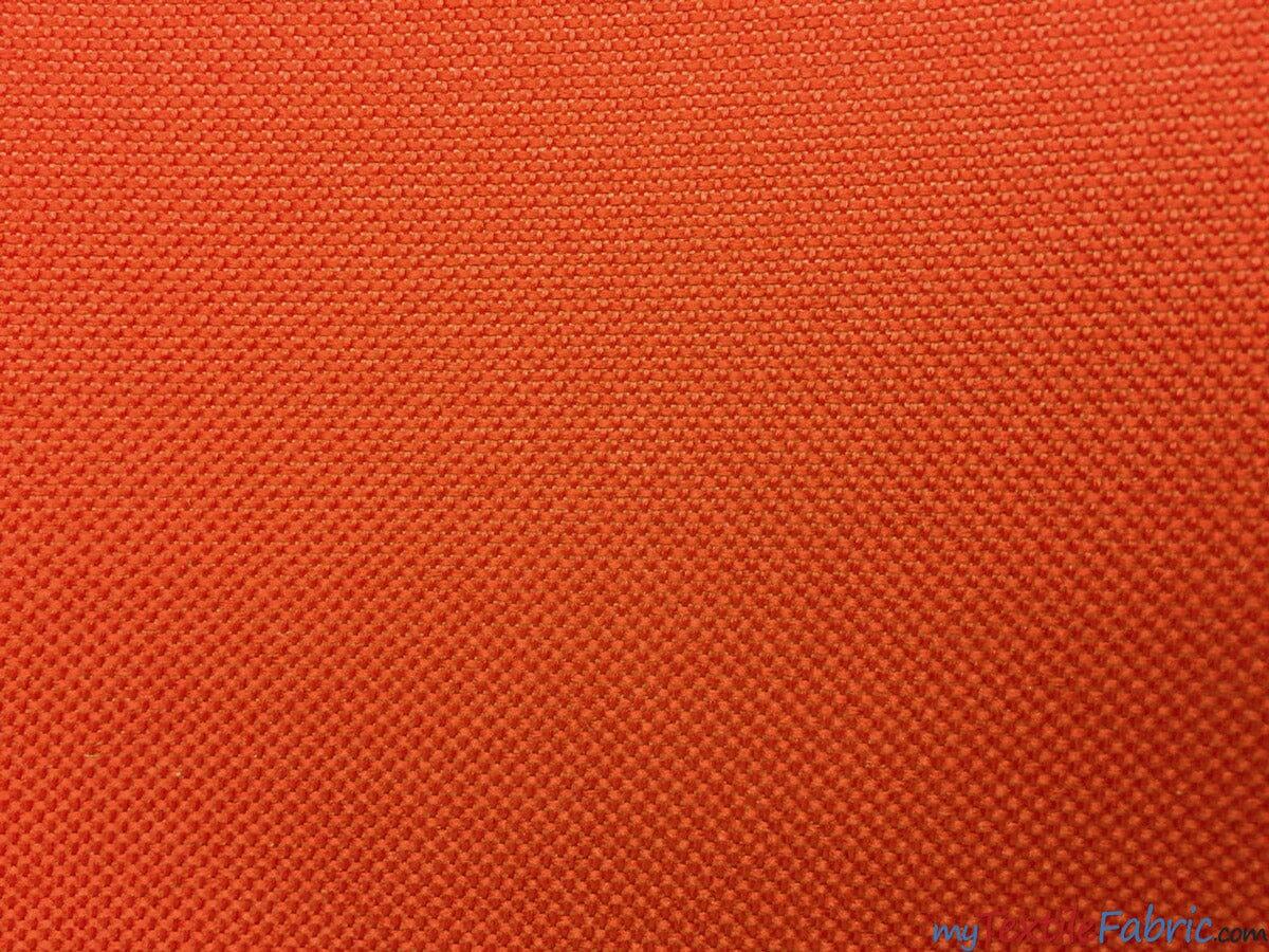 Waterproof Sun Repellent Canvas Fabric | 58" Wide | 100% Polyester | Great for Outdoor Waterproof Pillows, Tents, Covers, Bags, Patio Fabric mytextilefabric Yards Orange 