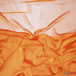 Load image into Gallery viewer, Two Tone Chiffon Fabric | Iridescent Chiffon Fabric | 60&quot; Wide | Clean Edge | Multiple Colors | Wholesale Bolt | Fabric mytextilefabric Bolts Orange 
