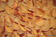 Load image into Gallery viewer, Petal Taffeta Fabric | Hanging Round Petal Taffeta | 57&quot; Wide | Multiple Colors Fabric mytextilefabric Yards Orange 