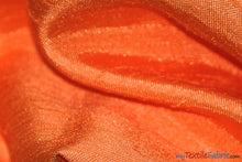 Load image into Gallery viewer, Shantung Satin Fabric | Satin Dupioni Silk Fabric | 60&quot; Wide | Multiple Colors | Wholesale Bolt | Fabric mytextilefabric Bolts Orange 